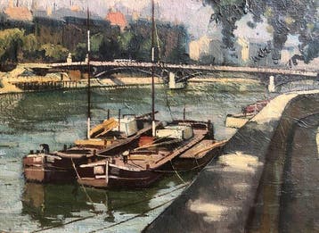 Louis Vigon (XX) - Le Quai du Louvre