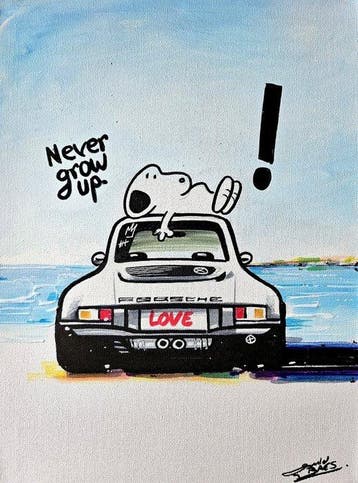 Baes Gerald (1975) - Porsche 911 Snoopy Pop Art