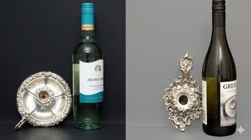 Kaarsenstandaard met oor Zeldzaam Italiaans C.W. PAIR -, Antiek en Kunst