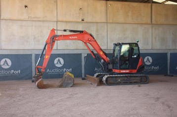 Veiling: Rupsgraafmachine Kubota KX080-42 Diesel 46.5kW 201, Ophalen
