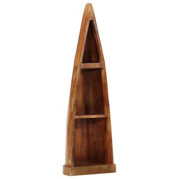vidaXL Kast bootvorm 39x27x127 cm gerecycled hout, Verzenden