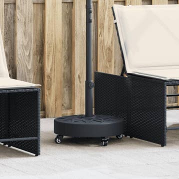 vidaXL Parasolvoet met wielen voor stok van Ø38 / 48 mm 27, Verzenden, Nieuw