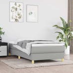 vidaXL Boxspring bed 80x200 cm stof lichtgrijs, Verzenden, Nieuw