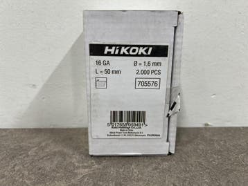 Veiling - 5x HiKOKI afwerkspijkers schuin 20° 16GA 50mm 200, Nieuw