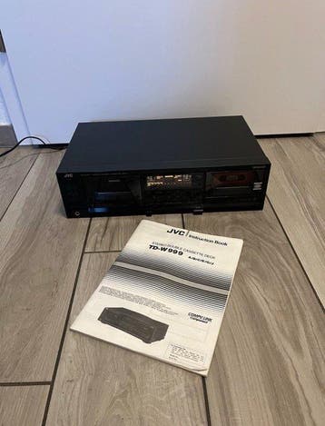 JVC - TD-W999 Double Auto-Reverse Stereo Audiocassette deck, Nieuw