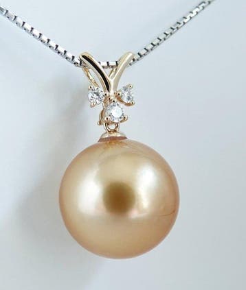 Pendentif - Or jaune 18 carats - Saturation dorée 24K -