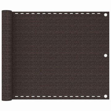 vidaXL Balkonscherm 75x300 cm HDPE bruin, Jardin & Terrasse, Verzenden