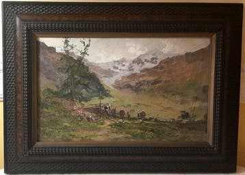 Cesare Gheduzzi (1894 -1944) - Paesaggio alpino con