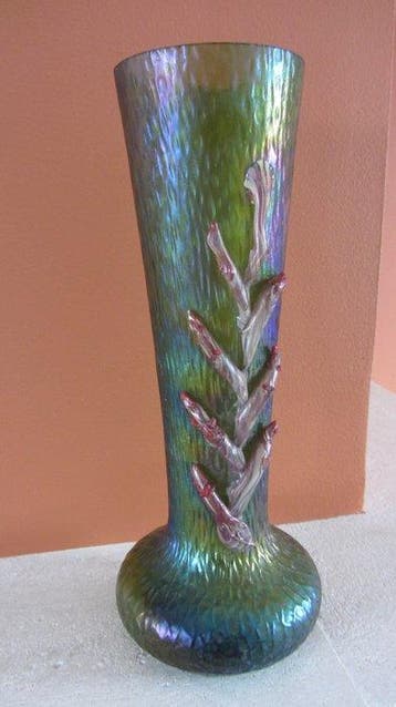 Wilhelm Kralik Sohn - Vase - Verre - verre iridescent, Antiek en Kunst