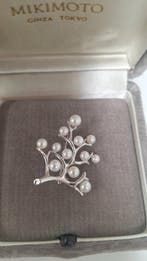 Mikimoto - Broche Argent Perle - À partir de 1988, Bijoux, Sacs & Beauté, Bijoux anciens