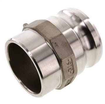 Raccord Camlock DN 75 (3) en acier inoxydable à souder, Verzenden