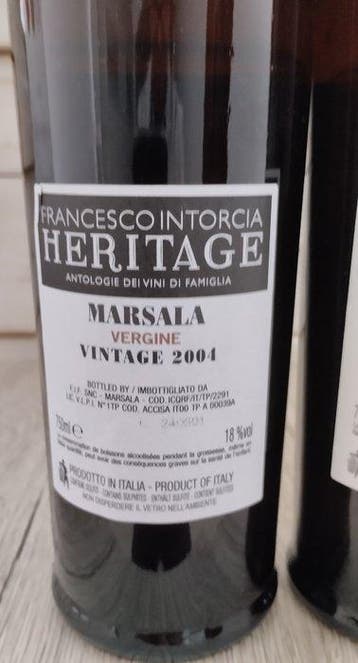 1980 Francesco Intorcia Heritage, Marsala Vintage Riserva, Nieuw