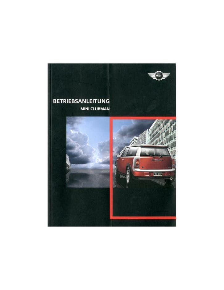 2009 MINI CLUBMAN INSTRUCTIEBOEKJE DUITS, Autos : Divers, Modes d'emploi & Notices d'utilisation