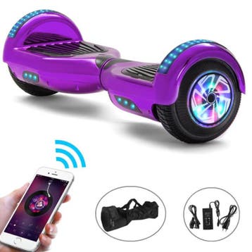 Elektrisch E-Scooter Hoverboard met Bluetooth Speaker - 6.5, Verzenden, Nieuw, Stuff Certified®