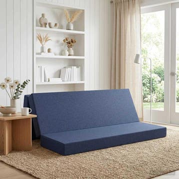 vidaXL Vouwbare Sofa Bed 180 x 67 x 45 cm Blauw, Verzenden, Nieuw