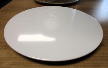 Taartplateau, Taartschotel ø30,5cm, melamine, crème, Nieuw in verpakking