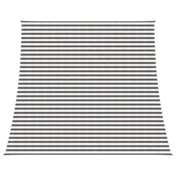 vidaXL Zonneschaduwzeil Lichtgrijs en wit 4 / 5 x 4 m HDPE, Verzenden, Nieuw