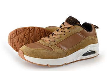 Skechers Sneakers in maat 42 Bruin, Bruin, Verzenden, Zo goed als nieuw, Skechers