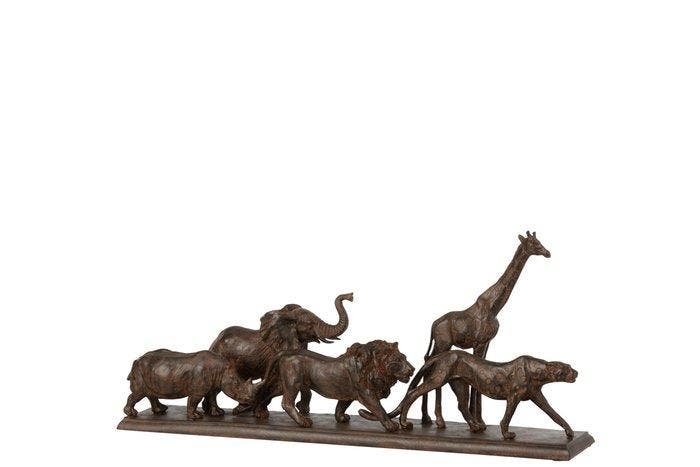 Beeld, XL: The Big Five - African Wildlife 50cm - 22 cm -, Antiquités & Art, Art | Objets design