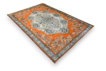 Oranje vintage - Vloerkleed - 255 cm - 172 cm - met
