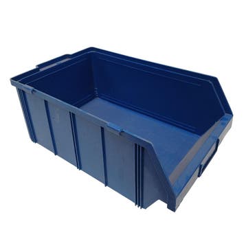 Magazijbak met grijpopening 500x300x190 mm blauw pp, Ophalen of Verzenden