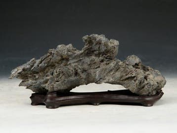 Steen, Hout - Premium Makkou-Seki Suiseki - Toyama (Berg)