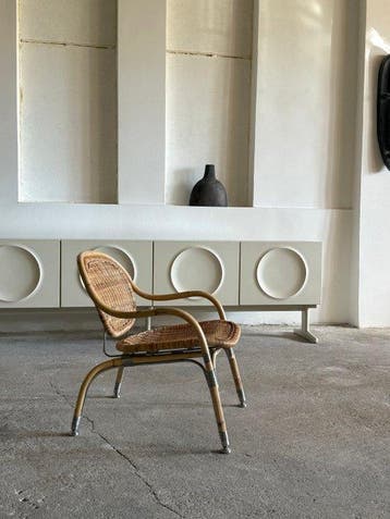 IKEA - Mats Theselius - Fauteuil - Näton - Rattan, Bamboe,