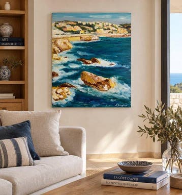 Jerome Dreyfus - La corniche Marseille- 1992-73x54cm