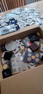 Nederland. Lot de 4kg de pièces néerlandaise pays-bas, Postzegels en Munten