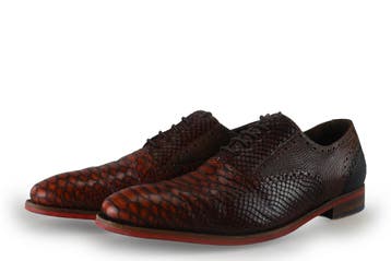 Floris van Bommel Veterschoenen in maat 42½ Cognac, Kleding | Heren, Schoenen, Overige kleuren, Verzenden, Floris van Bommel, Zo goed als nieuw