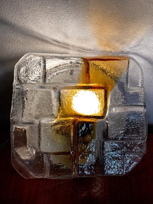 Wandlamp - Metaal, Glas, Antiek en Kunst, Curiosa en Brocante