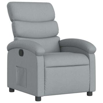 Fauteuil stof lichtgrijs - Retour deal, nu 35% korting, Verzenden