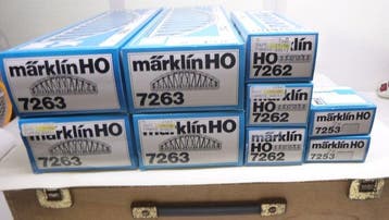 Märklin H0 - 7263/7262/7253 - Éléments de pont pour trains, Nieuw