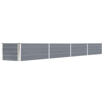 vidaXL Plantenbak verhoogd 320x40x45 cm gegalvaniseerd staal, Verzenden, Nieuw