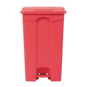 Pedaalemmer | Kunststof (Rood) | 87L | Klapdeksel |, Verzenden