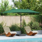 vidaXL Tuinparasol Groen 385 x 209 x 244 cm Polyester en, Verzenden, Nieuw