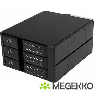 StarTech.com 3-bay aluminium trayless hot-swappable mobile, Computers en Software, Harde schijven, Verzenden, Nieuw