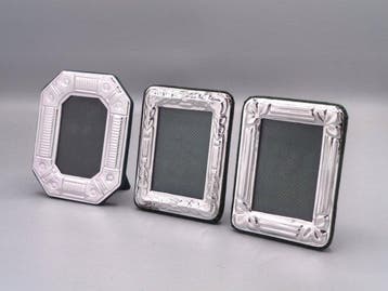 PG-Miani Argenteria - Fotolijst (3) - Verzilverd, Antiek en Kunst, Antiek | Zilver en Goud