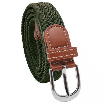 Fako Fashion - Elastische Gevlochten Riem - Damesriem -, Kleding | Dames, Riemen en Ceinturen, Verzenden, Nieuw
