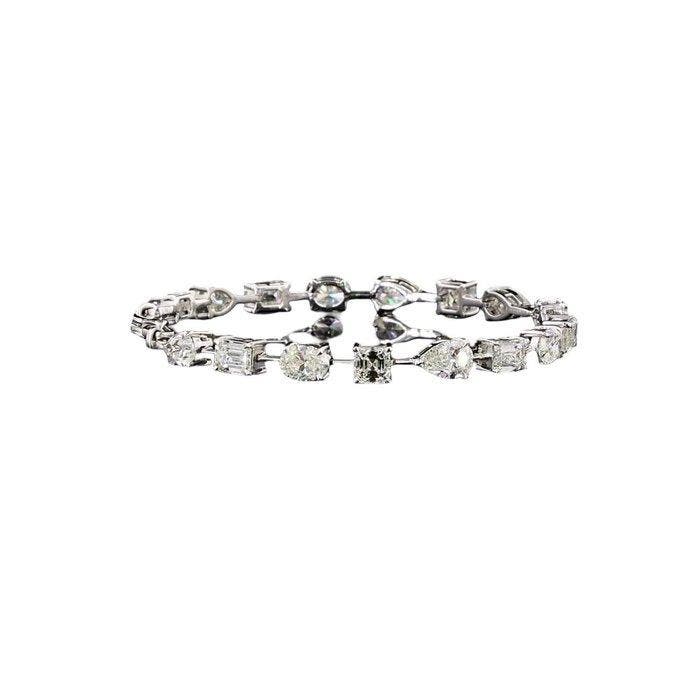 Armband - 18 karaat Witgoud - 11.65ct. tw. Diamant, Handtassen en Accessoires, Armbanden