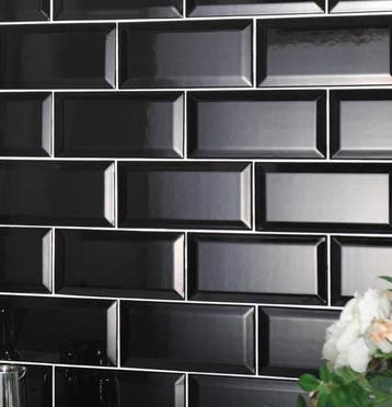 Wandtegel Terre Agostino Sub Negro Zwart Metro Mat 7,5x15, Nieuw, Minder dan 20 cm, 10 m² of meer, Wandtegels
