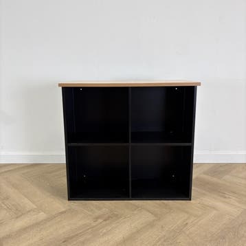 kast met 4 open vakken en topblad , (hxbxd) 76x80x45 cm