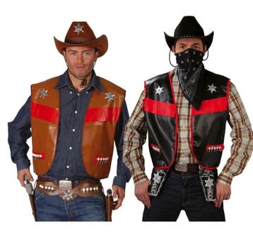 Bruine Cowboy Vest, Kleding | Heren, Verzenden, Nieuw