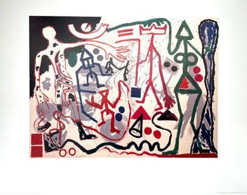 A.R. Penck - TEN X DEN X ZEN (1 ) - Achenbach licensed print