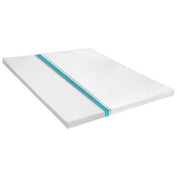 vidaXL Topmatras ei-profiel 6 cm koudschuim 140x200 cm, Verzenden, Nieuw
