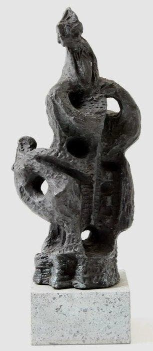Klaas Boonstra (1905-1999) - Beeld, Vrije vormen - 27 cm -