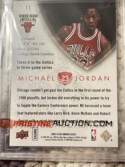 2009/10 Upper Deck MJ Legacy Collection Michael Jordan #11, Collections, Autocollants