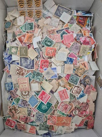 Wereld 1900/2000 - Postzegels Frankrijk en de wereld, 2 kg, Gestempeld