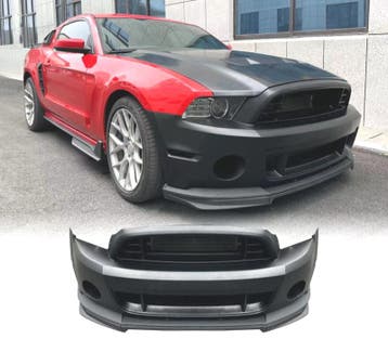 PARE-CHOCS AVANT POUR FORD MUSTANG V6 GT 10-14 LOOK GT500 RE, Verzenden