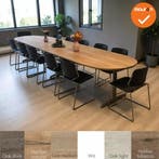 Ahrend vergadertafel - 400x100cm - Ovaal - bladkleur naar ke, Vergader- of Presentatieruimte, Ophalen of Verzenden, Gebruikt, Tafel